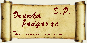 Drenka Podgorac vizit kartica